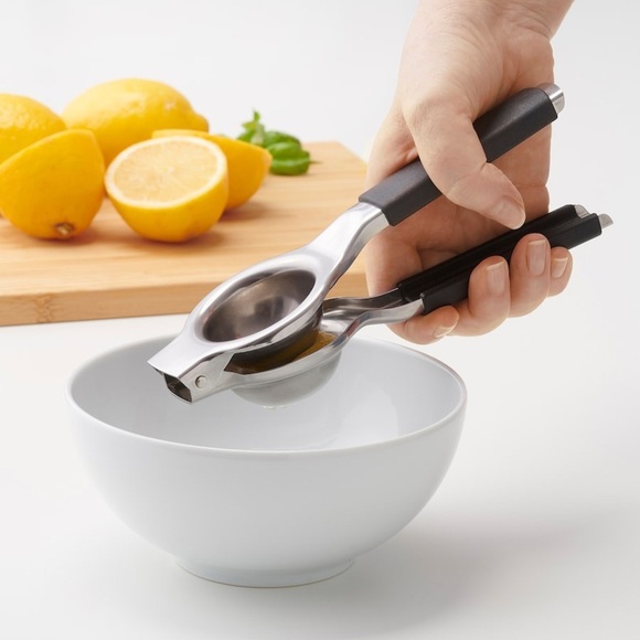 IKEA SYLVASS Lemon Squeezer - Durable Stainless Steel with Ergonomic Grip - Picture 1 of 14